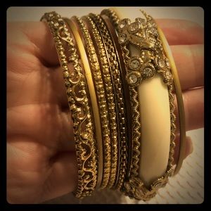 Gold Bangle Set